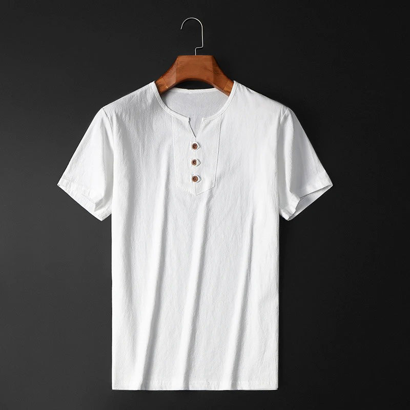 Lätt T-Shirt Med Rund Hals Och Avslappnad Passform För Män