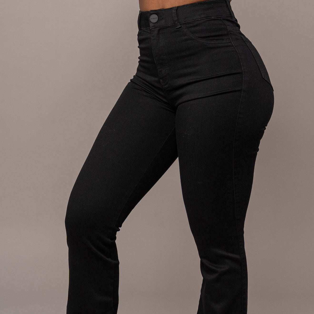 Damjeans Med Hög Midja Och Stretchig Denim