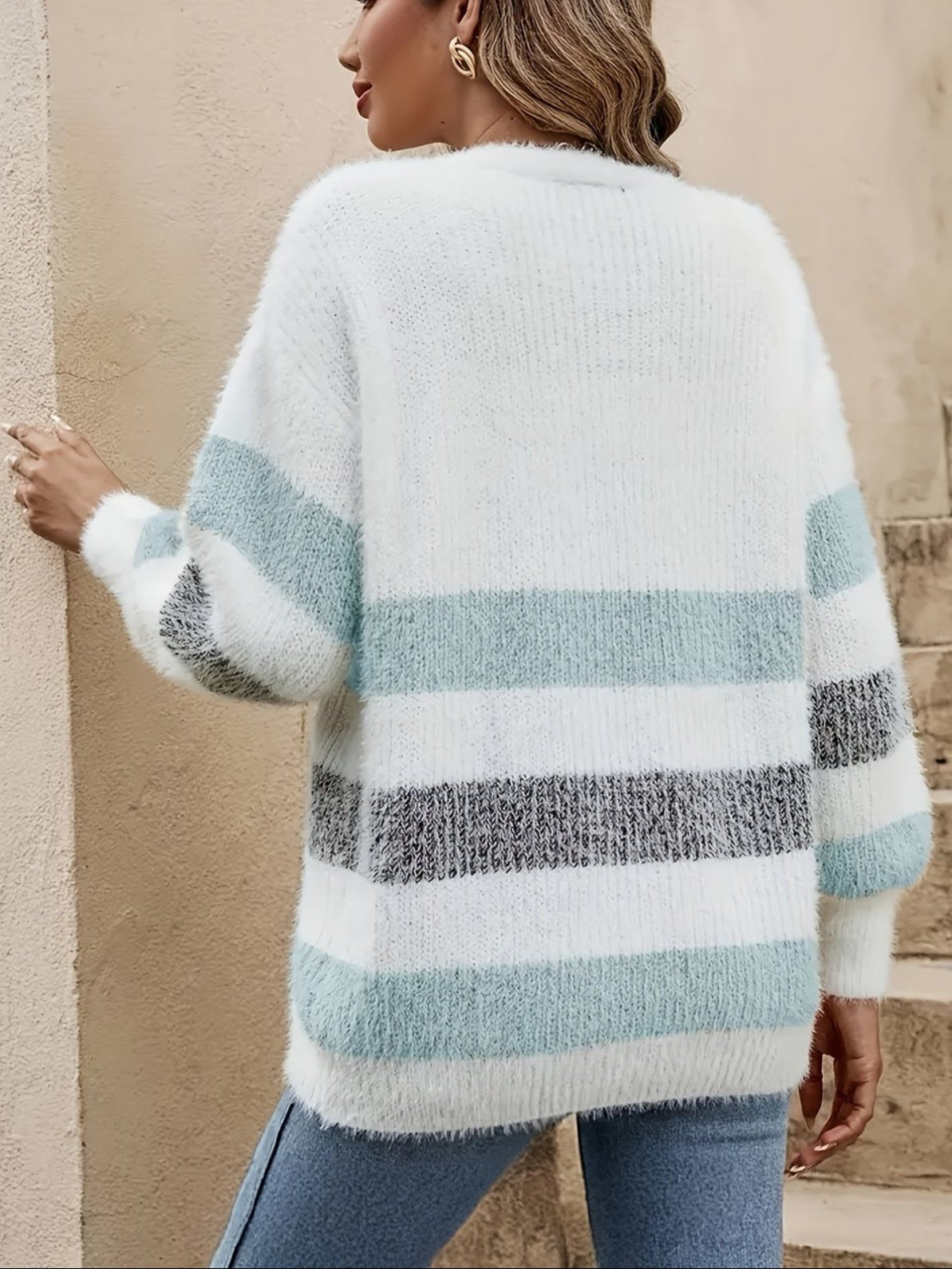 Damhöstväst Med Knappstängning, Djup V-Ringning Och Texturerad Finish