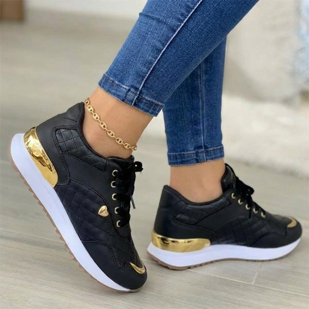 Damsneakers Lätta, Andningsbara, Tjocka Sular
