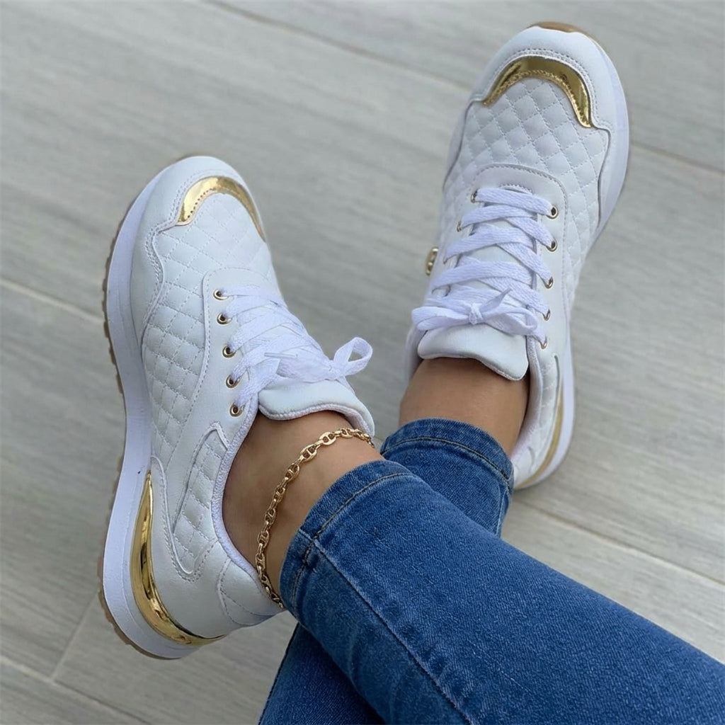 Damsneakers Lätta, Andningsbara, Tjocka Sular