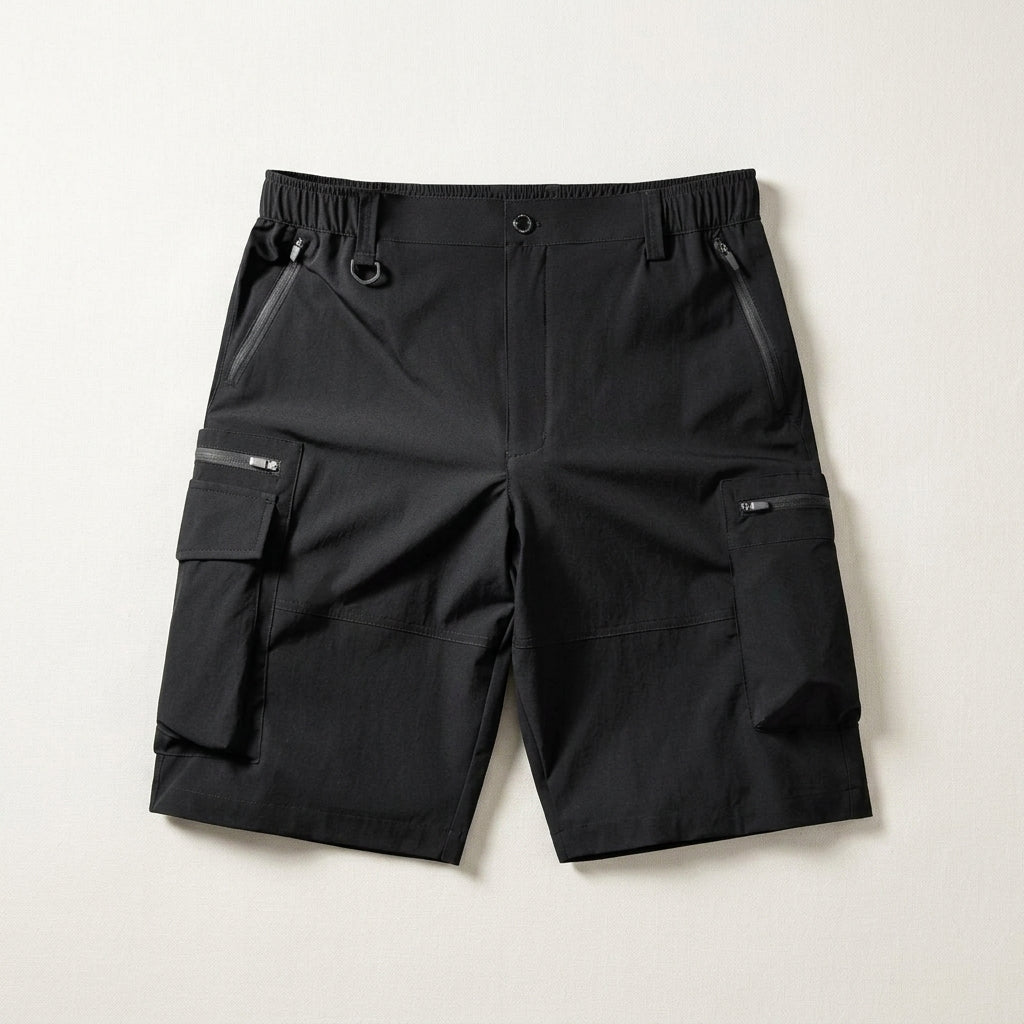Herr Cargo Shorts Snabbtorkande Flerfickor Avslappnad Passform