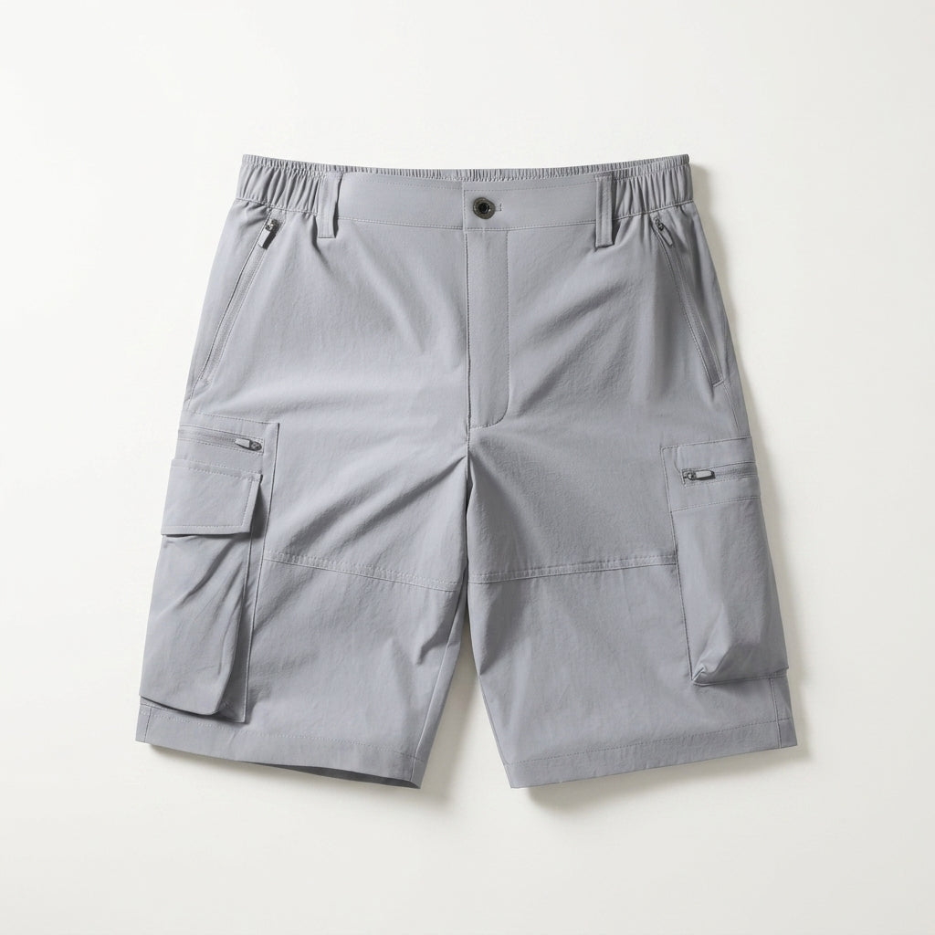 Herr Cargo Shorts Snabbtorkande Flerfickor Avslappnad Passform