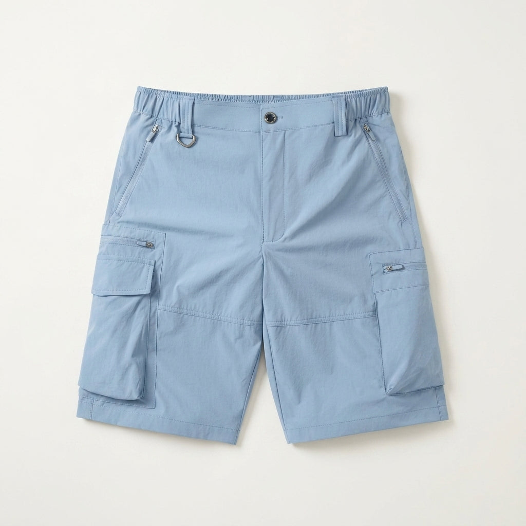 Herr Cargo Shorts Snabbtorkande Flerfickor Avslappnad Passform
