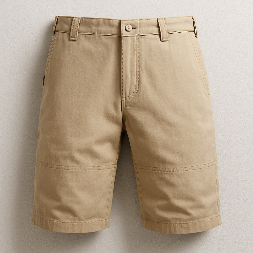 Skräddarsydda Sommarchinoshorts Med Kantfickor Fram För Män