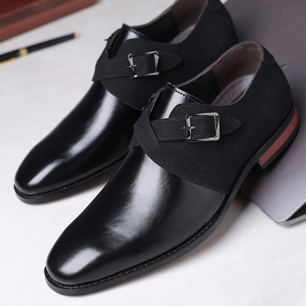 Herr Derbyskor Slip-On Med Spänne Dämpad Innersula Gummisula