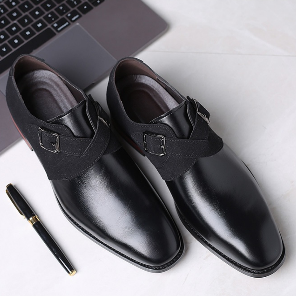 Herr Derbyskor Slip-On Med Spänne Dämpad Innersula Gummisula