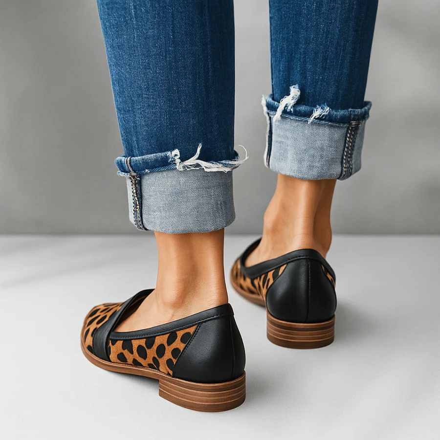 Dam Slip-On Moccasiner Med Halkfri Sula