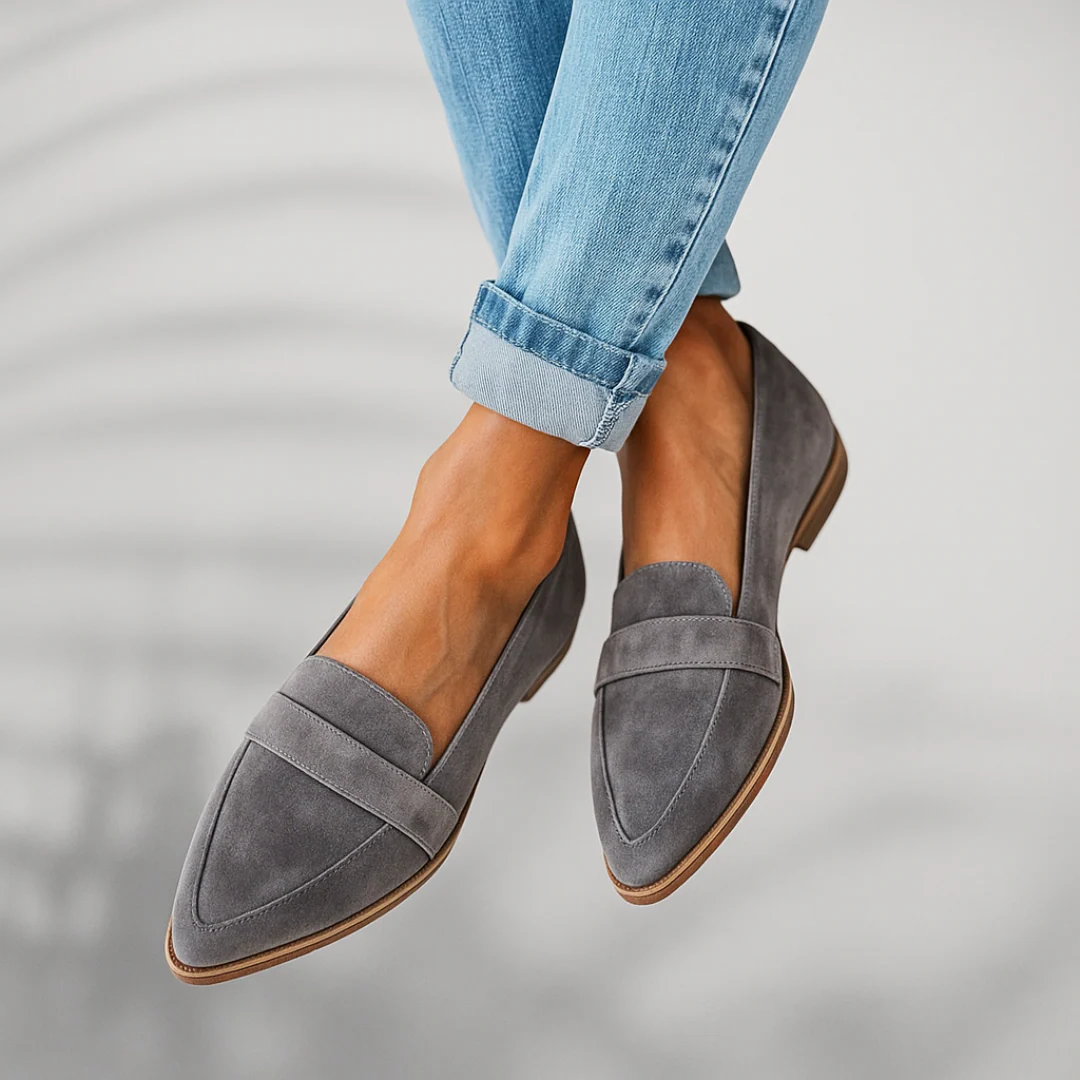 Dam Slip-On Moccasiner Med Halkfri Sula