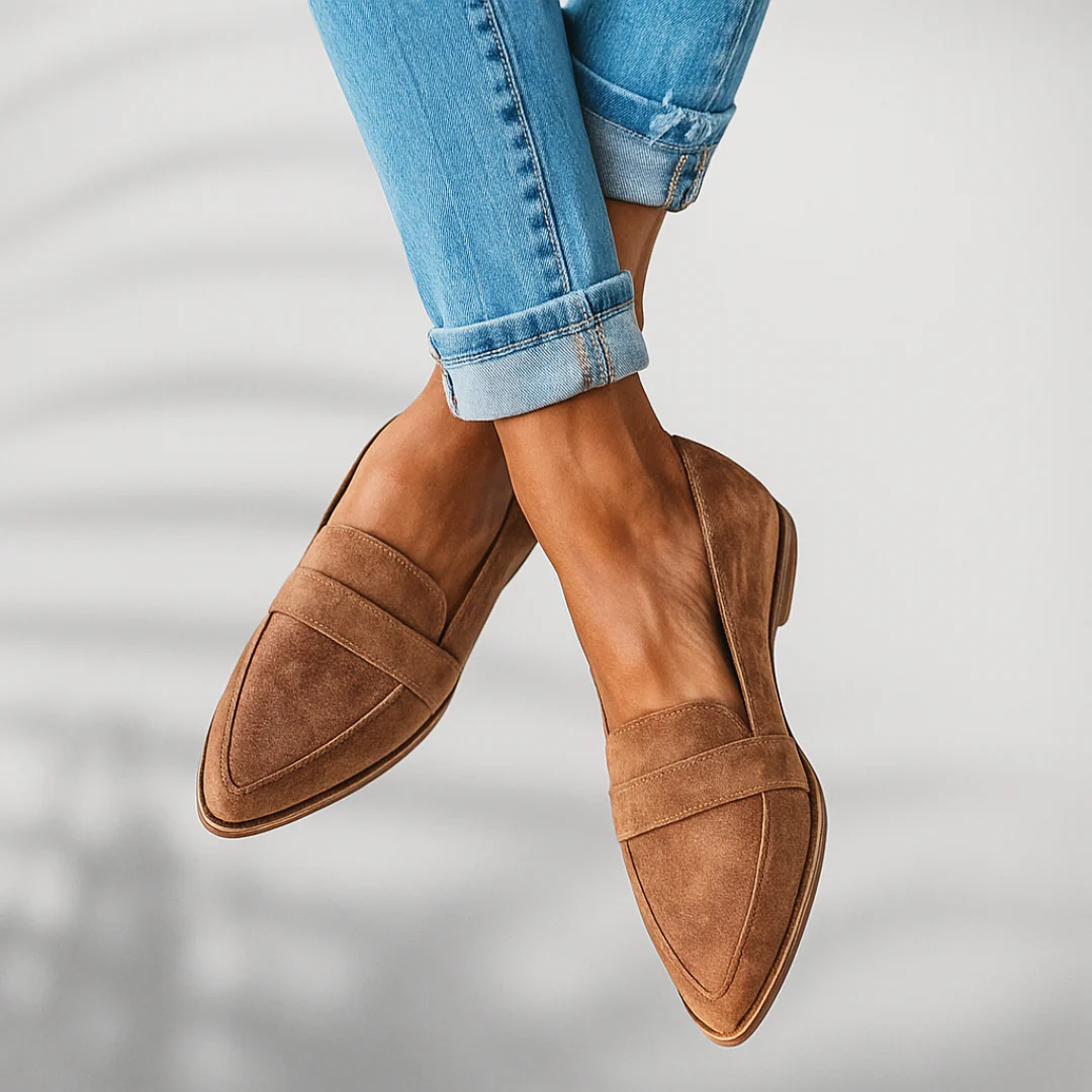Dam Slip-On Moccasiner Med Halkfri Sula