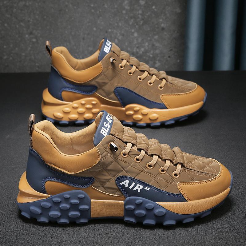 Slip-On Skor För Herr Med Andningsbar Design, Fotvalvsstöd Och Halkfri Sula