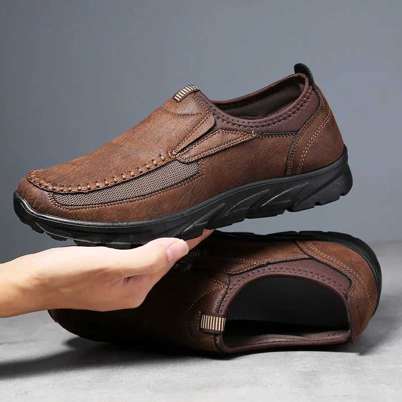 Andningsbara Slip-On Loafers För Män Med Vadderad Innersula