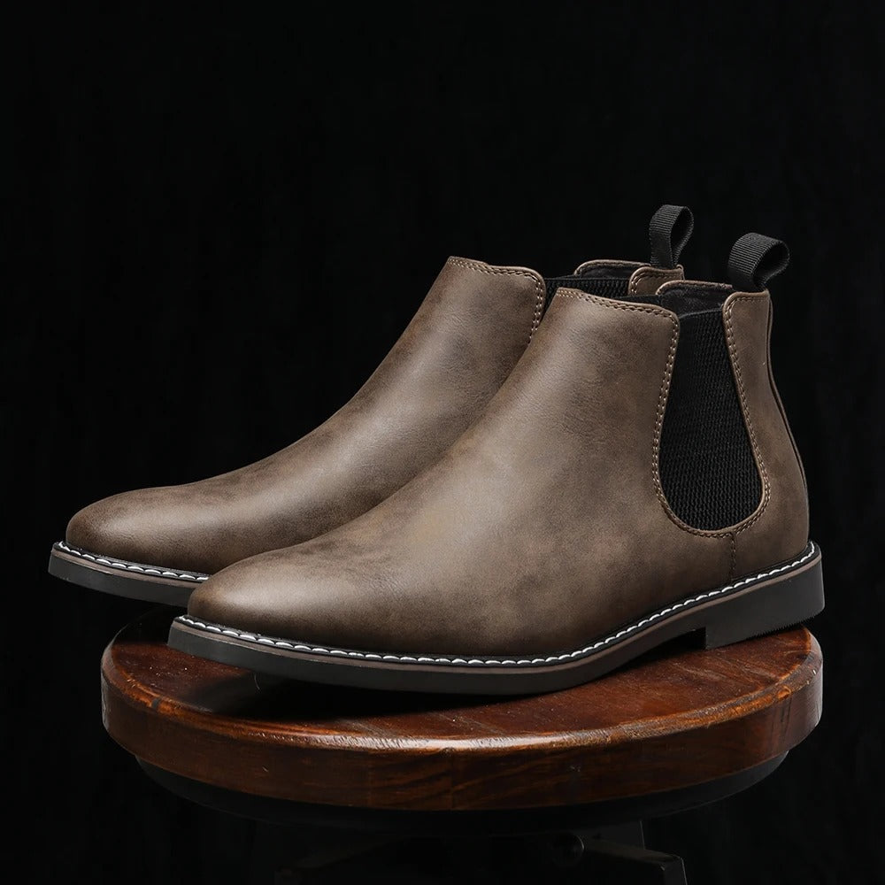 Herr Chelsea Boots Slip-On Elastisk Stötdämpande Sula