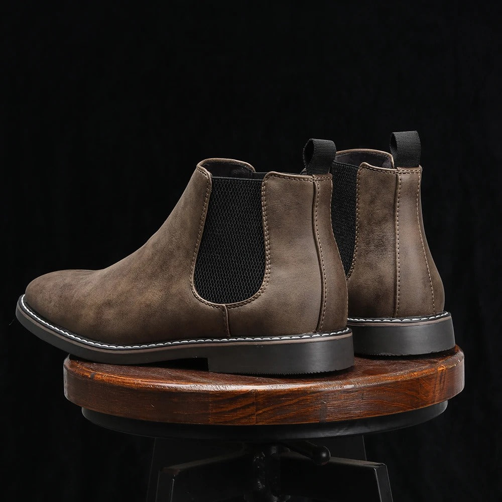 Herr Chelsea Boots Slip-On Elastisk Stötdämpande Sula