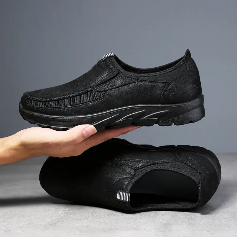 Andningsbara Slip-On Loafers För Män Med Vadderad Innersula