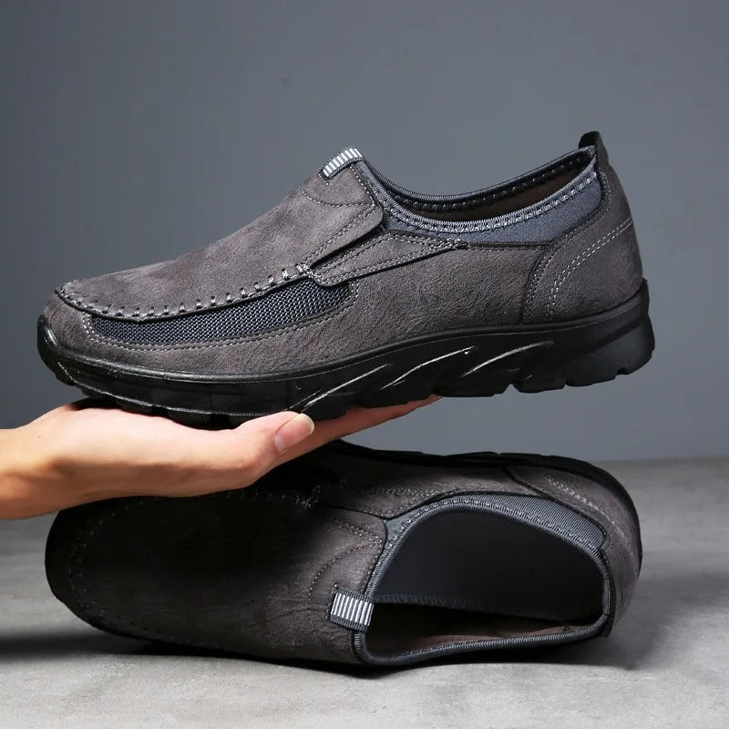 Andningsbara Slip-On Loafers För Män Med Vadderad Innersula