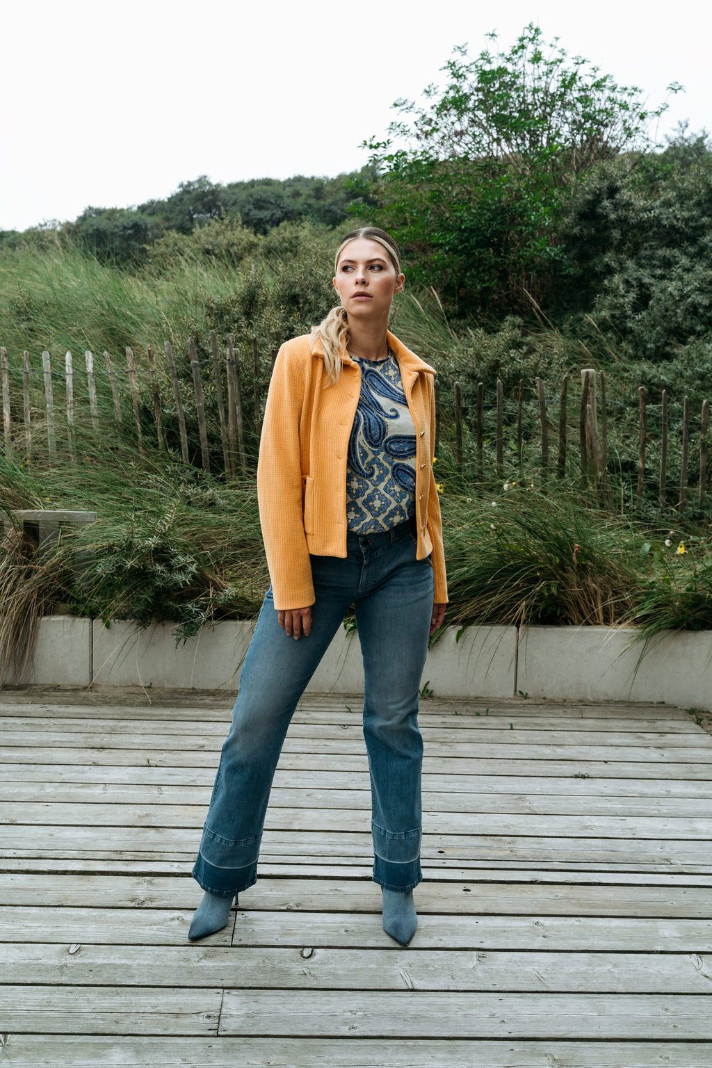 Vida Jeans Med V-Söm Fram, Dammodell