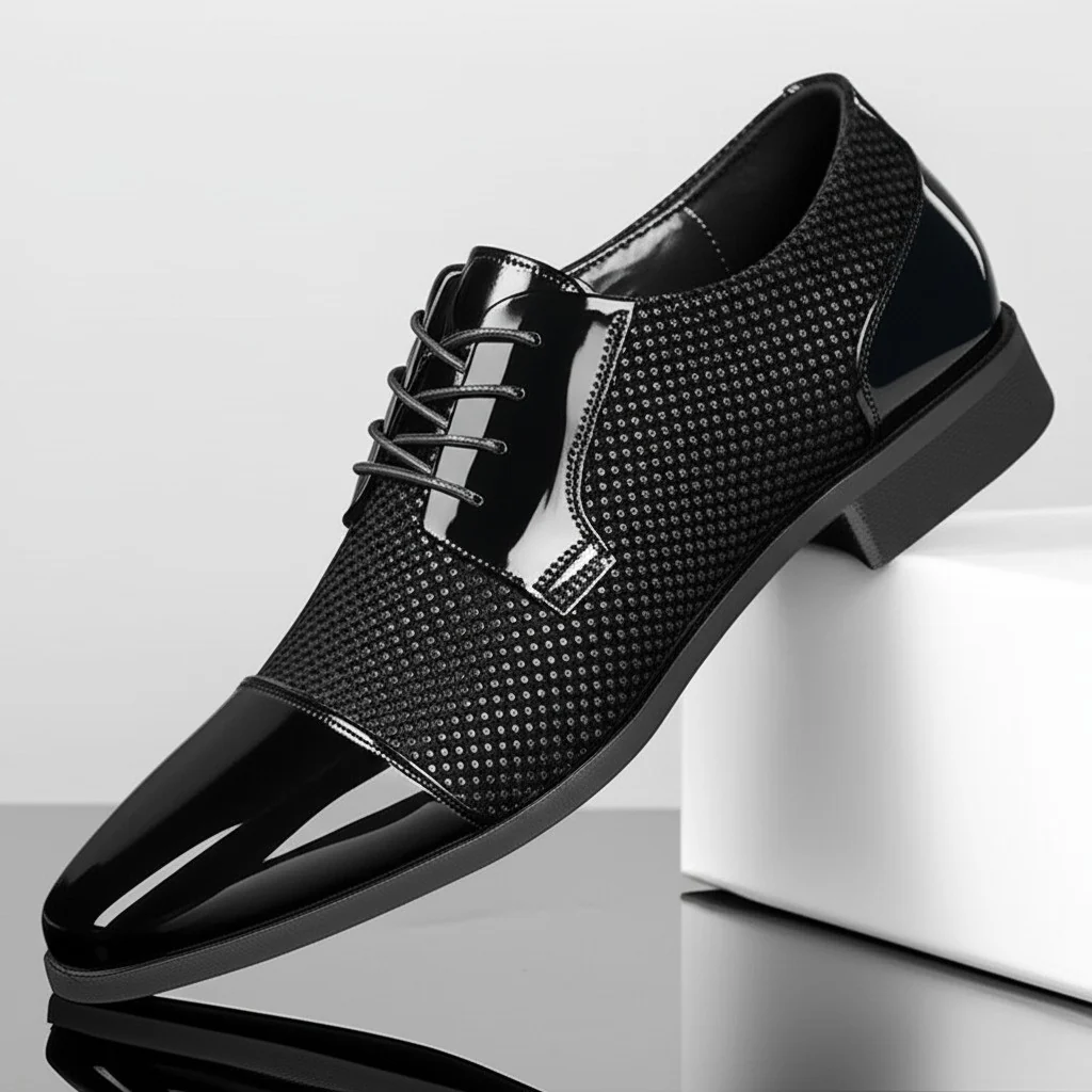 Herr Loafers Med Texturerad Ovandel Och Dämpad Innersula