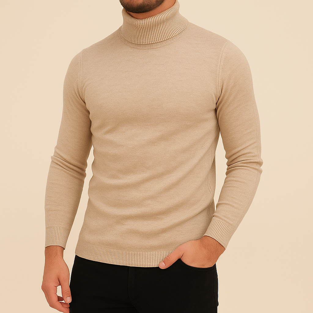 Herr Winterpolotröja Slim Fit