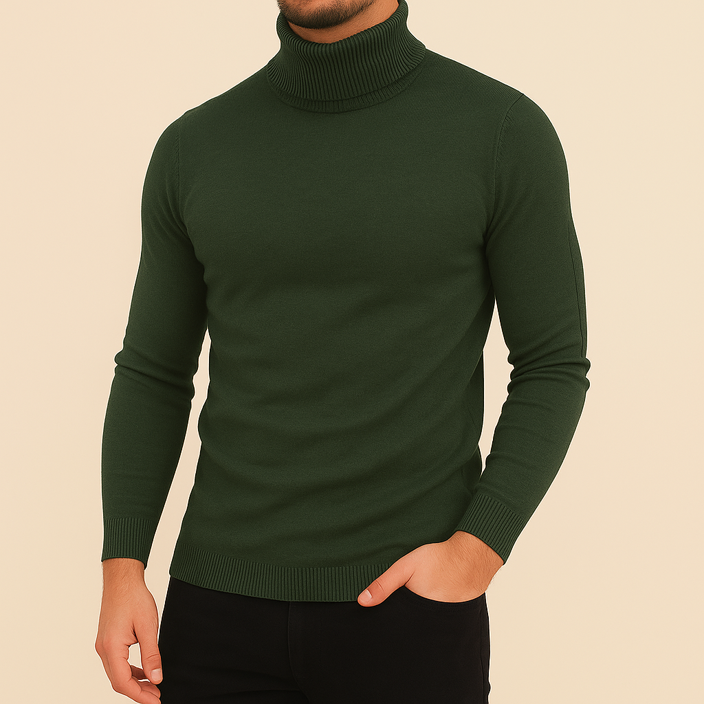 Herr Winterpolotröja Slim Fit