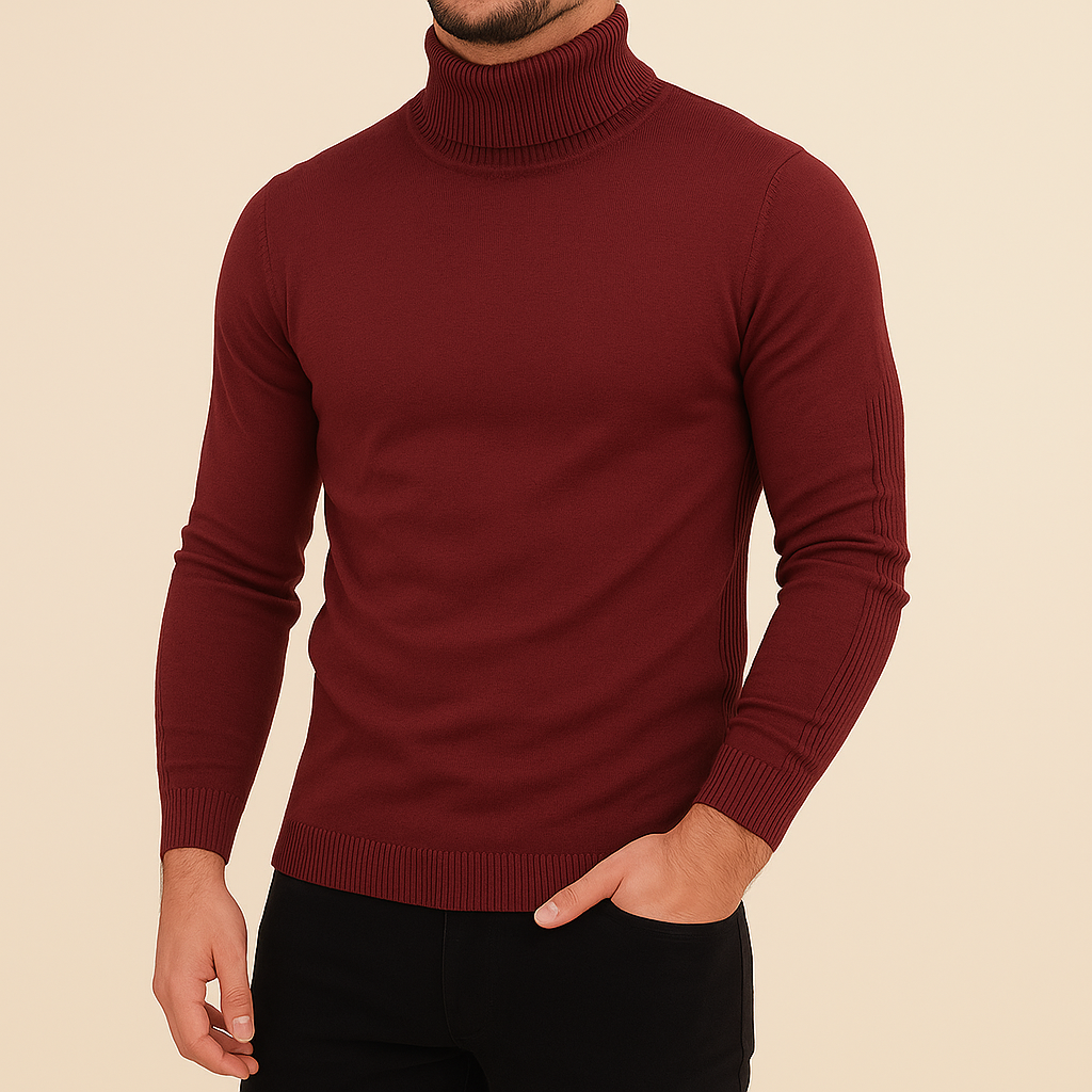 Herr Winterpolotröja Slim Fit