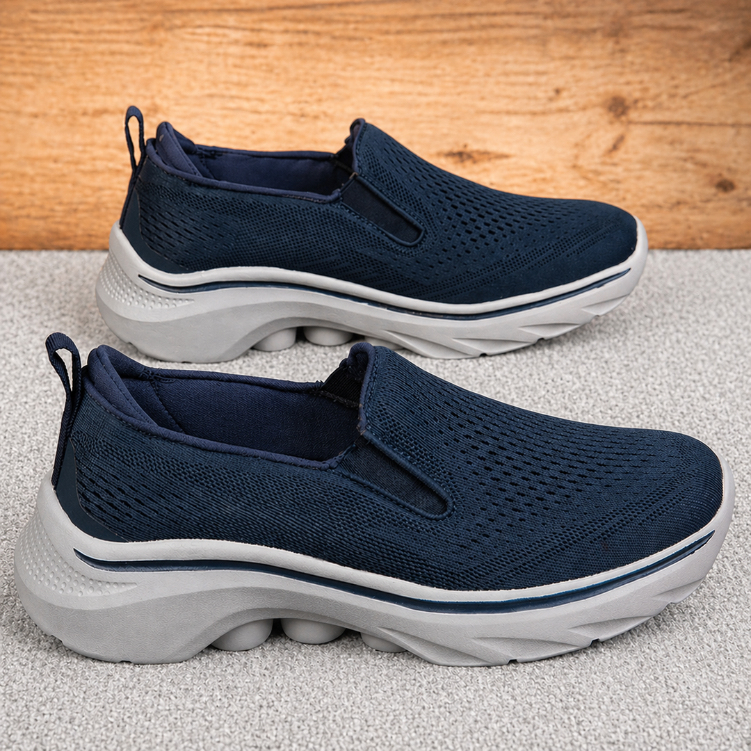 Herr Slip On Andningsbara Casual Skor Lätt Komfort