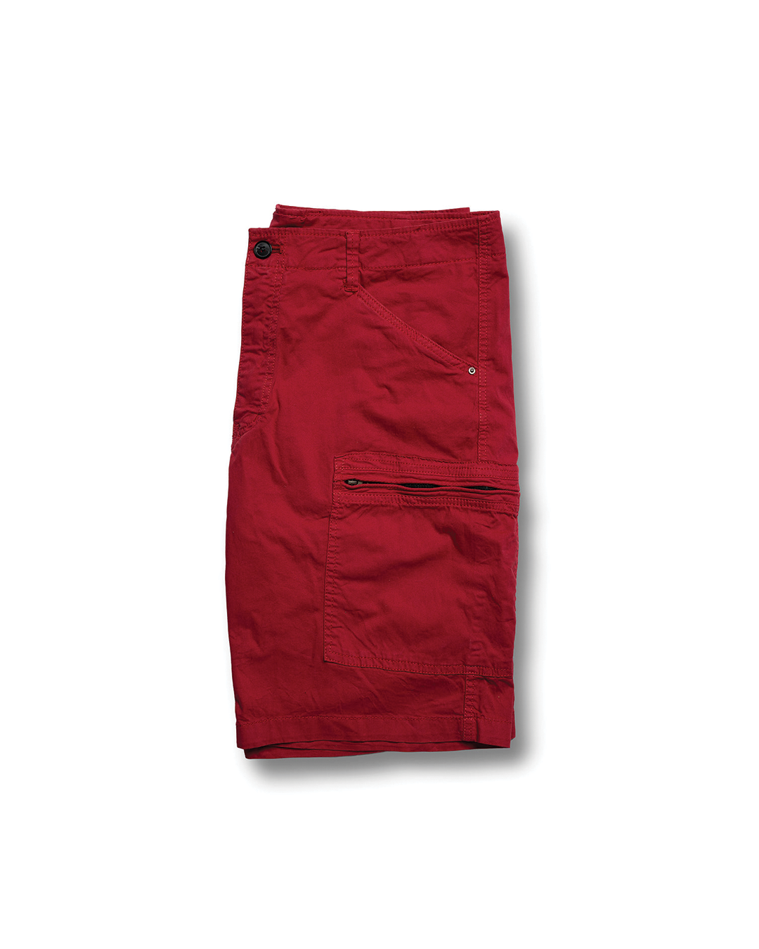 Herrcargo-shorts i skräddarsydd passform med blixtlåsförsedda verktygsfickor