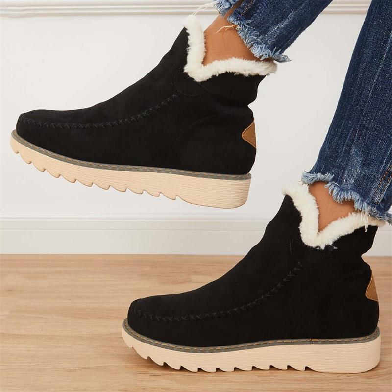 Vinterstövlar För Kvinnor Med Slip-On-Design Och Halkfri Sula