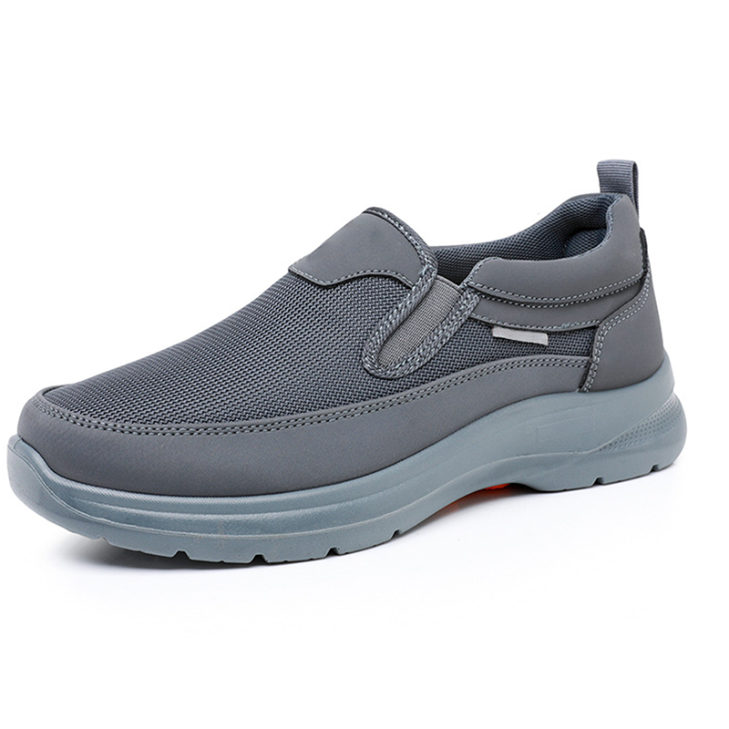 Herrsneakers Med Slip-On-Funktion Och Andningsbar Ortopedisk Mesh