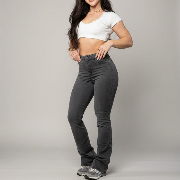 Damjeans Med Hög Midja Och Stretchig Denim
