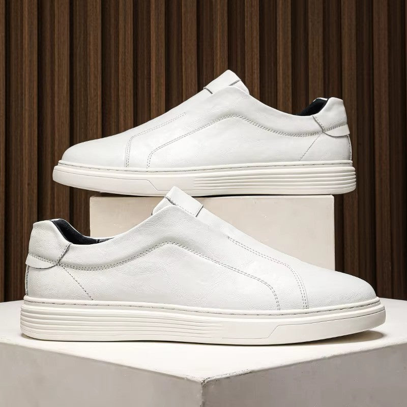 Herr-sneakers med låg profil, slip-on, minnesskum och dämpad sula